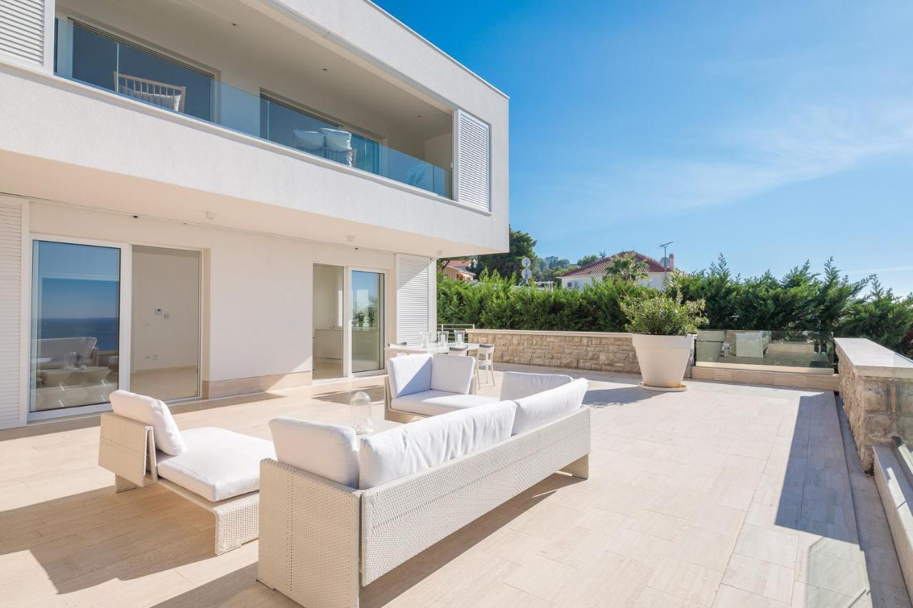 Luxury Seafront Villa Primosten Glamour With Private Pool, Sauna And Gym At The Beach In Primošten Exteriör bild