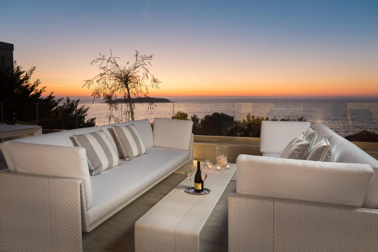 Luxury Seafront Villa Primosten Glamour With Private Pool, Sauna And Gym At The Beach In Primošten Exteriör bild